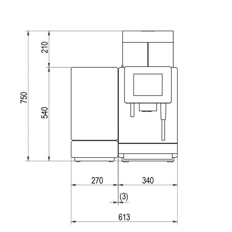 Franke A600 Bean To Cup Coffee Machine Liquidline