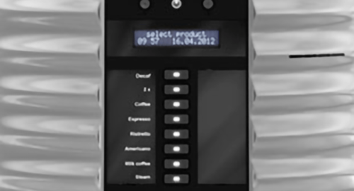 Schaerer coffee art plus coffee machine screen grey black select drink coffee