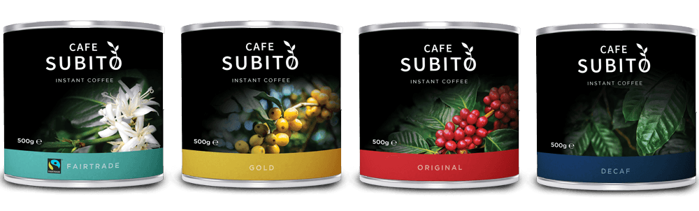 cafe subito coffee range