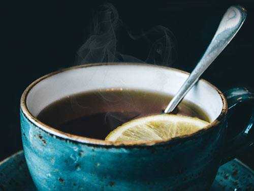 hot lemon tea