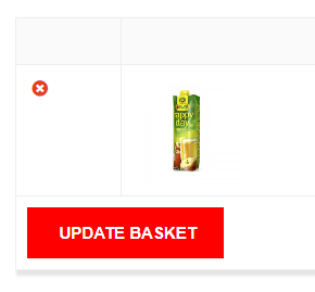 remove from basket option