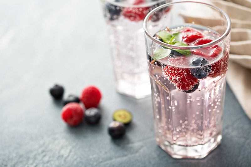 raspberry flavoured water