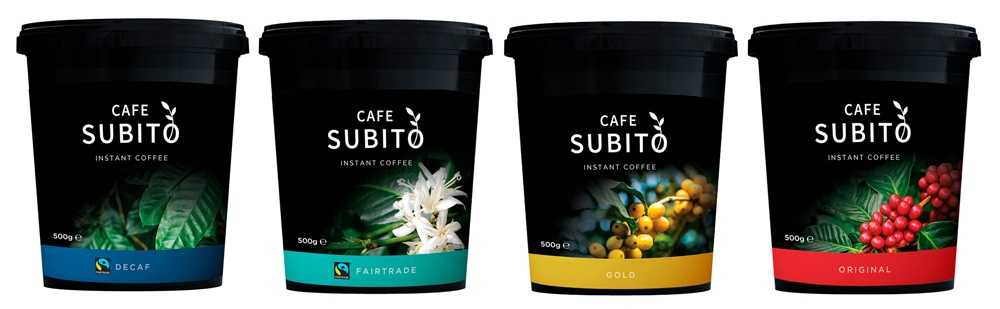 cafe subito instant coffee tins