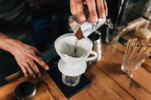 Barista Making Drip Coffee