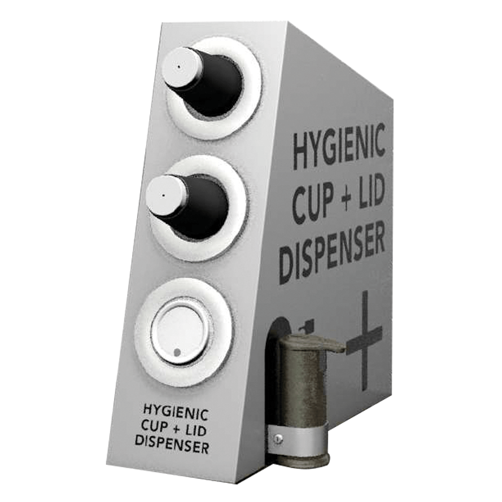Hygenic Cup and Lid Dispenser Liquidline