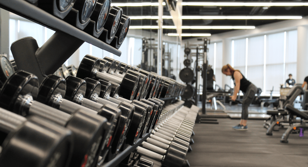 Inside a Busy Gym