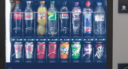 Swing Vending Machine Drinks Bottles & Cans