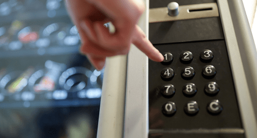 numbers on a vending machine