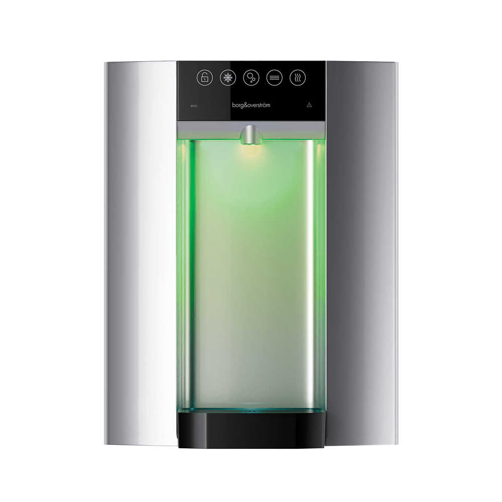 Borg and Overstrom E6 water dispenser showing a green light