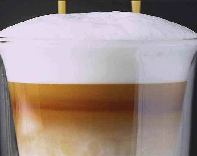 froth on the top of a coffee