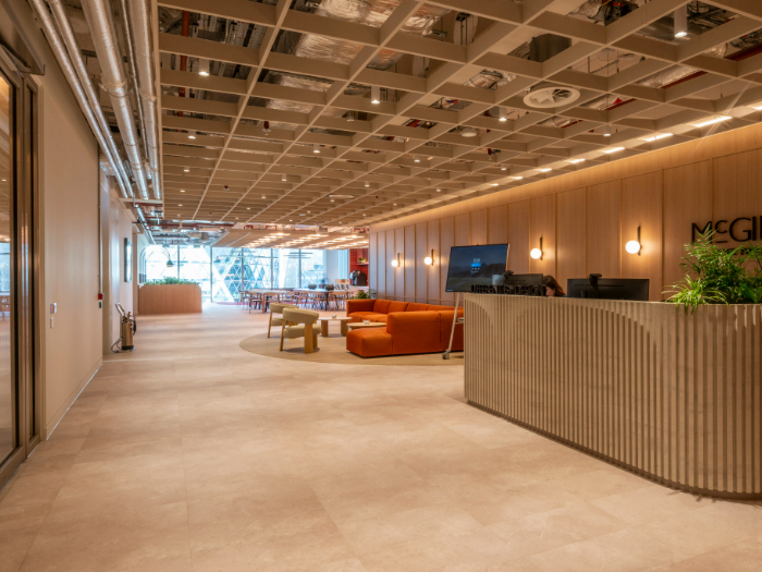 Image of a reception area in a London office